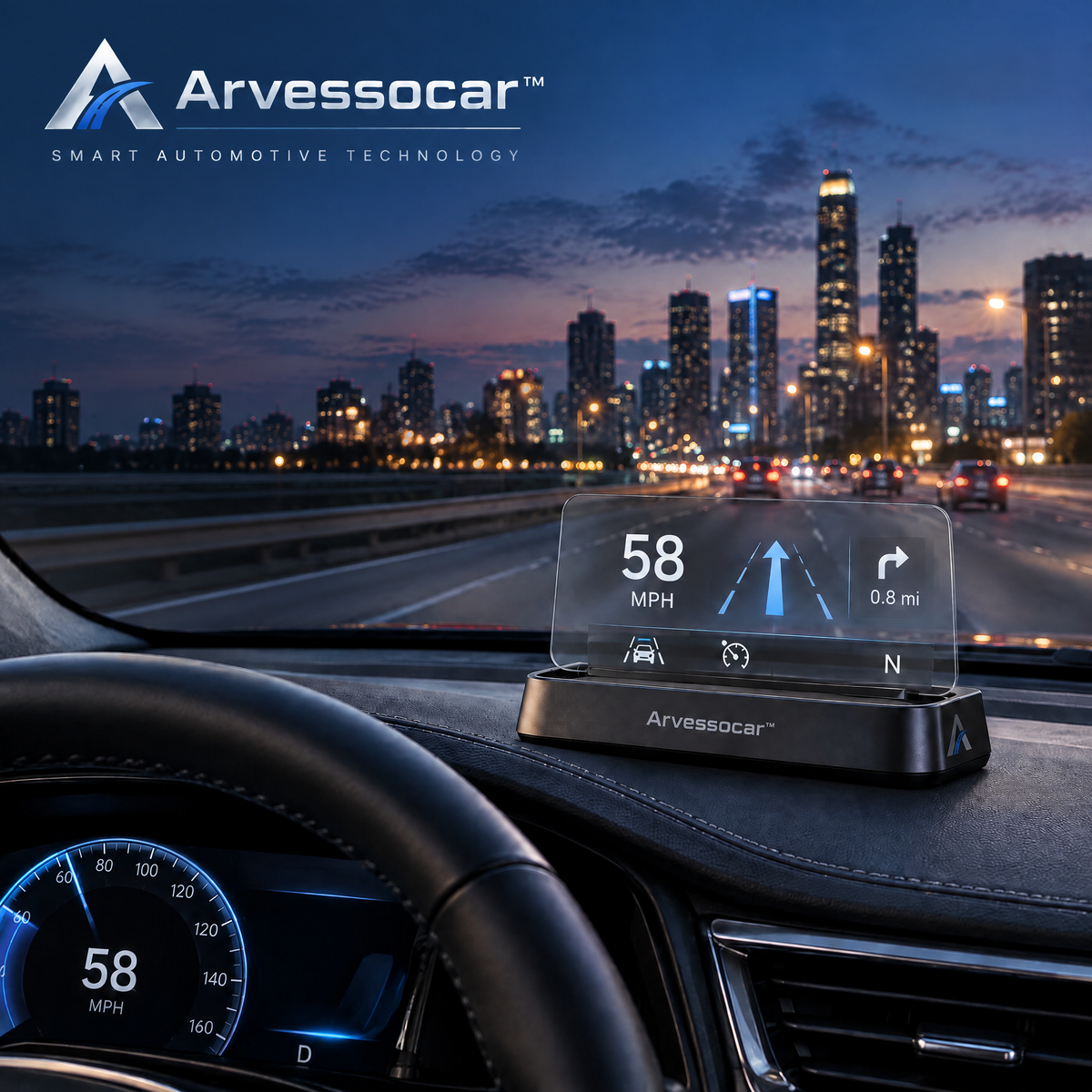 Arvessocar™ Smart HUD Head-Up Display