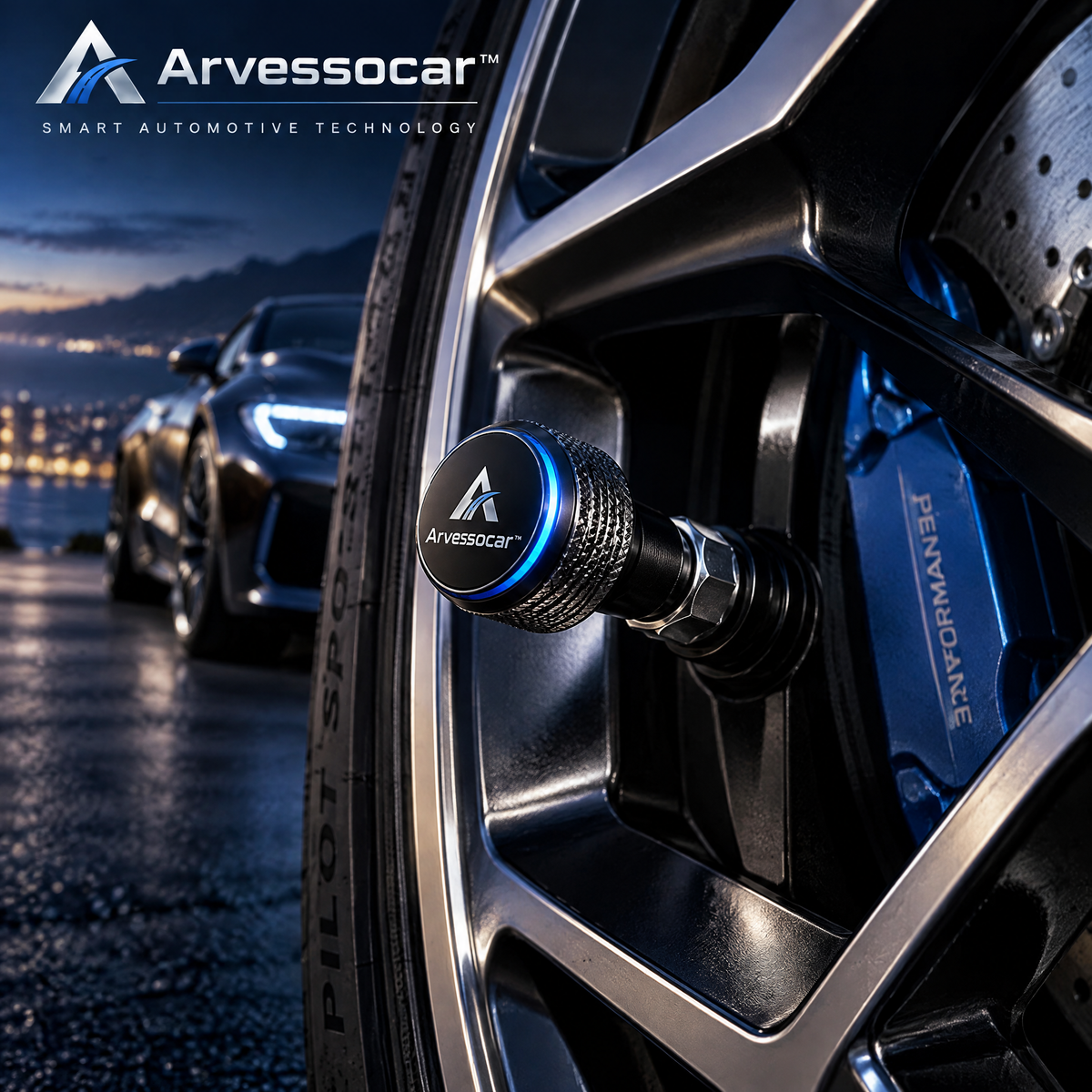 Arvessocar™ Smart Tire Pressure Sensor Cap