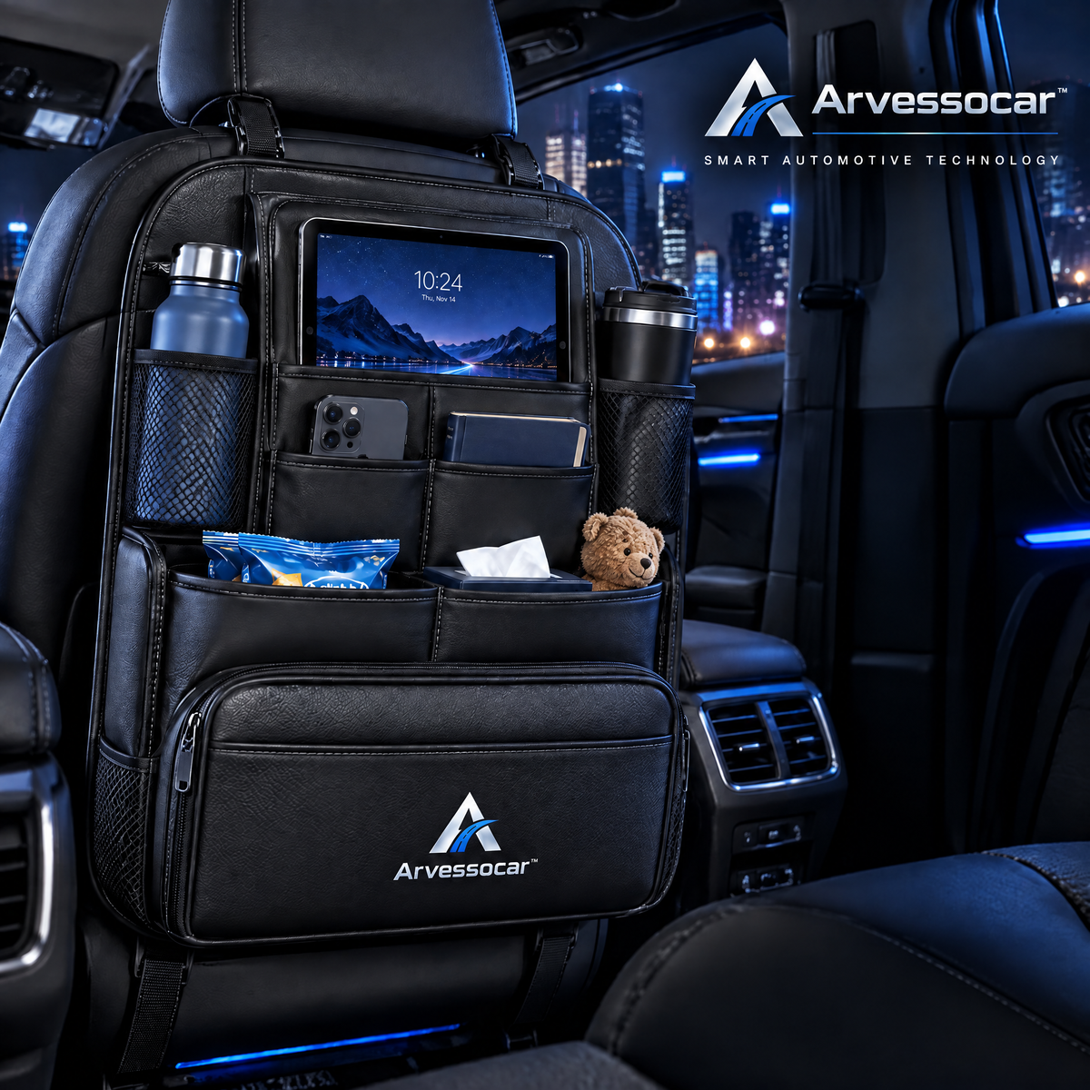 Arvessocar™ Car Seat Back Travel Organizer