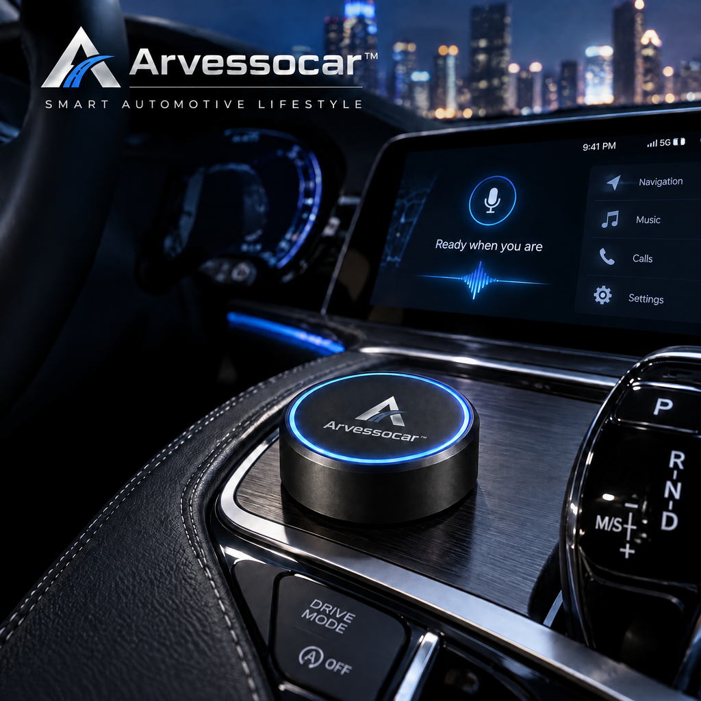 Arvessocar™ AI Voice Car Assistant Button