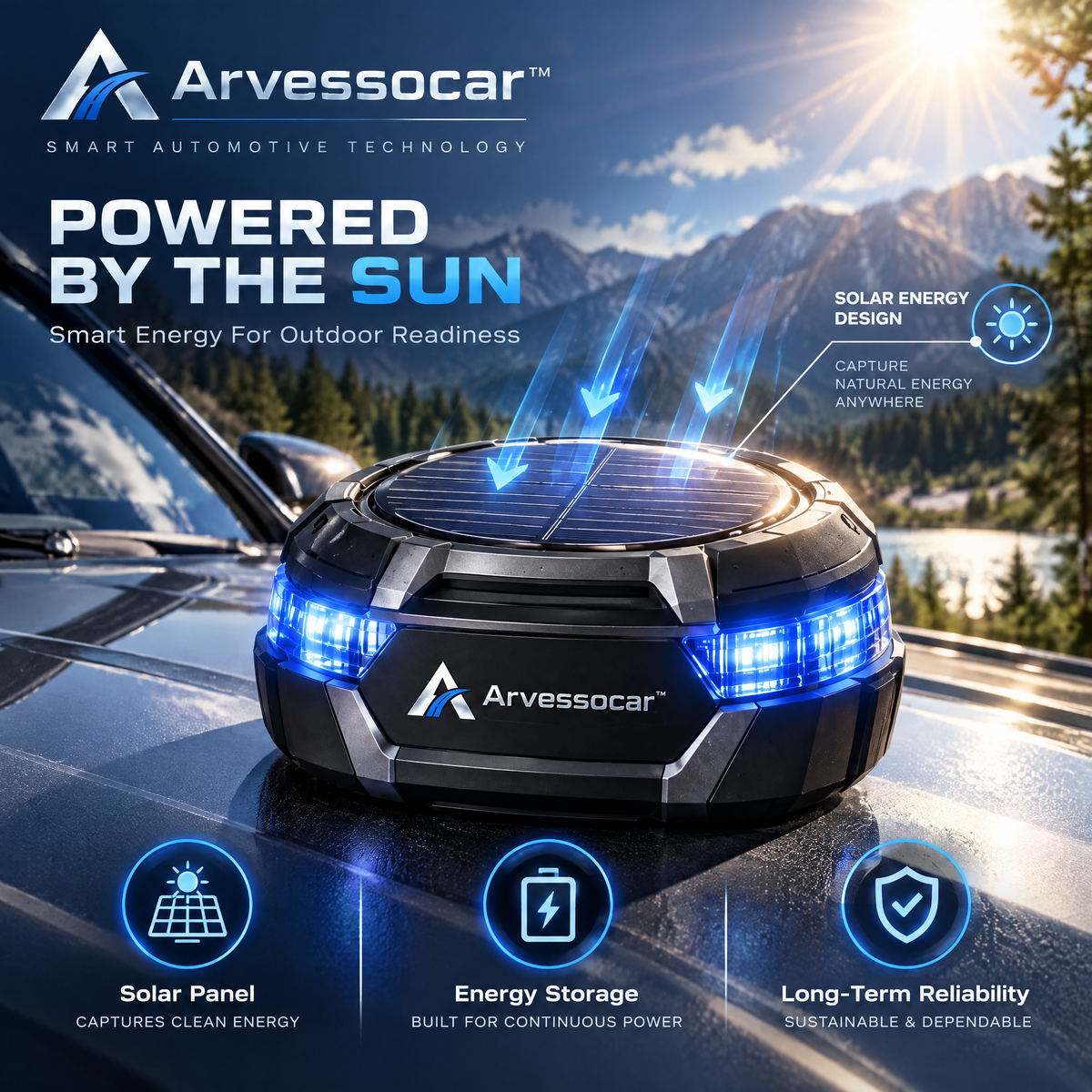 Arvessocar™ Solar Powered Emergency Beacon