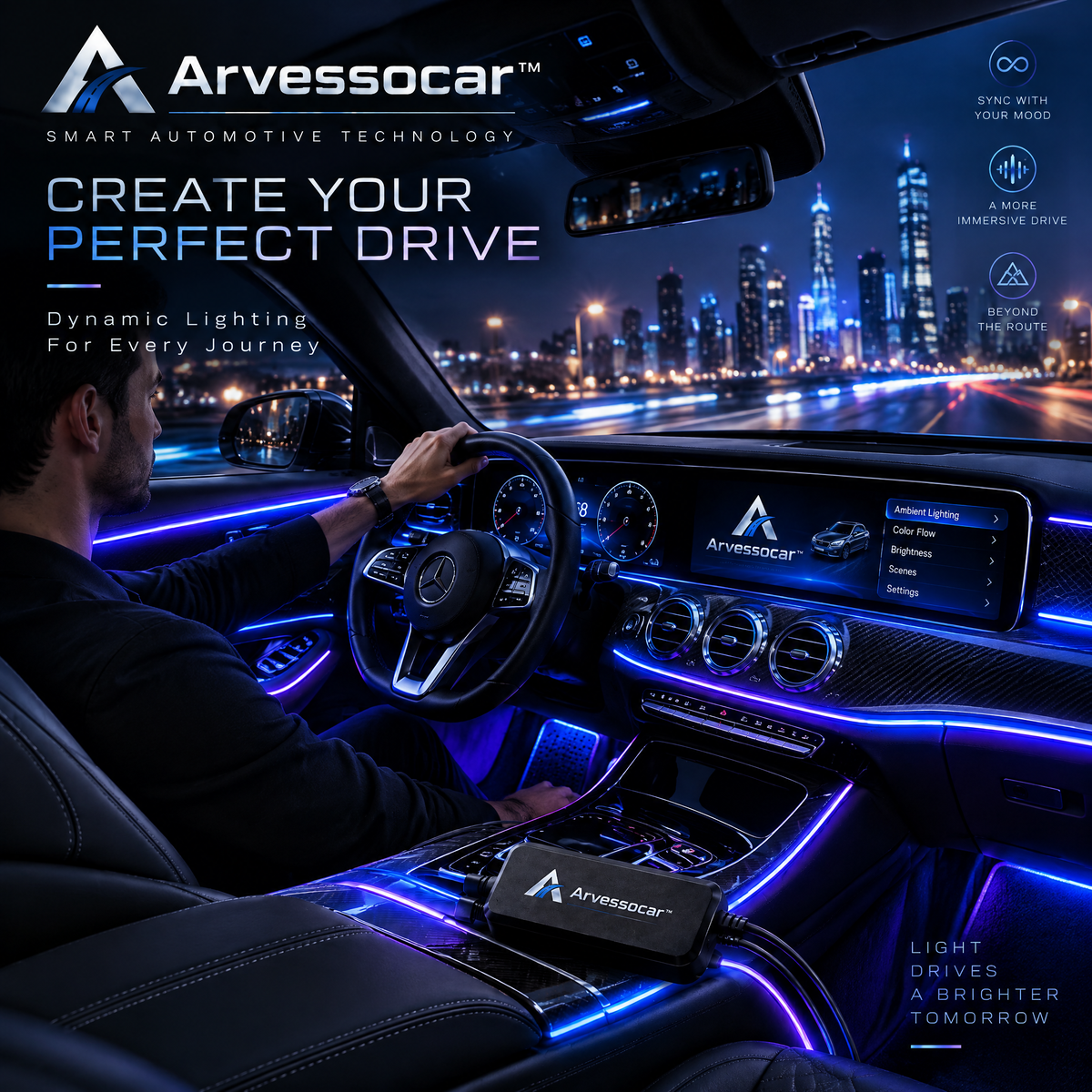 Arvessocar™ Smart Ambient LED Light Strip