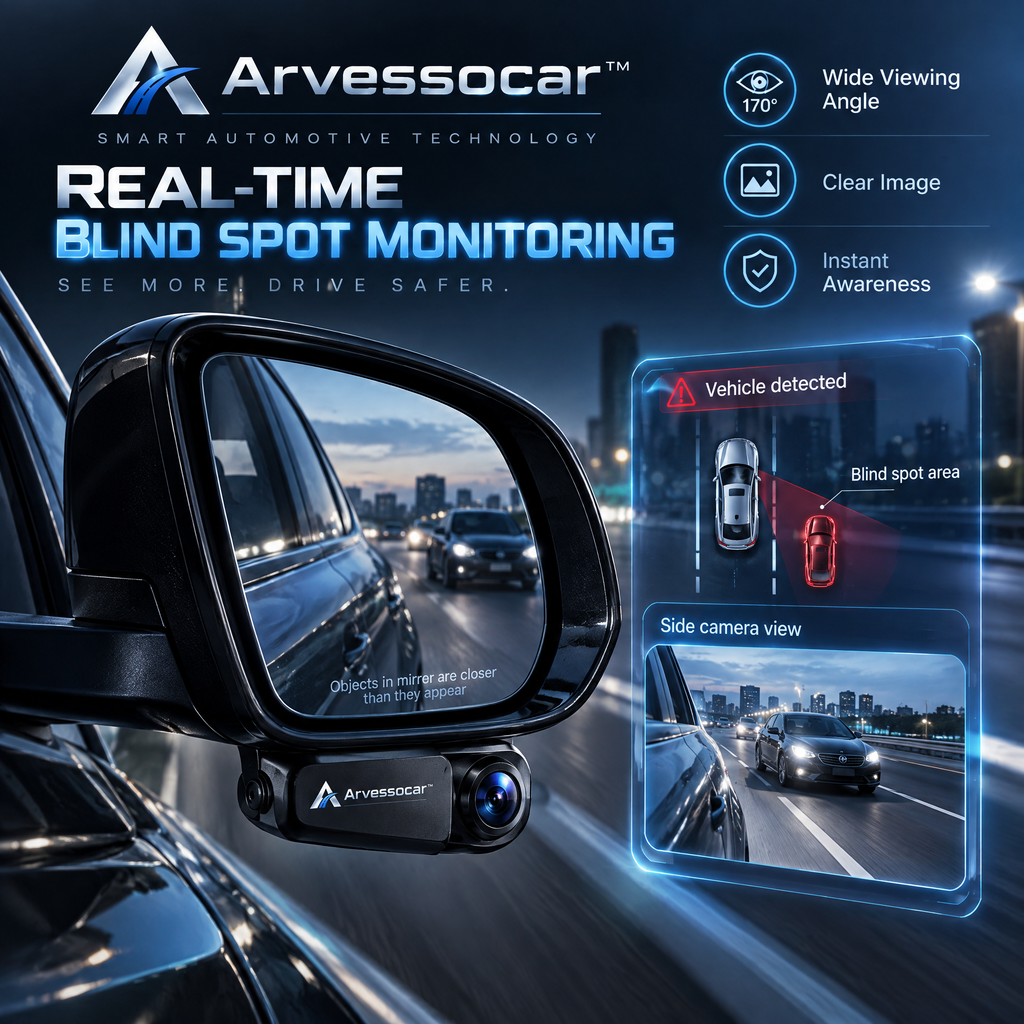 Arvessocar™ Blind Spot Mirror Camera