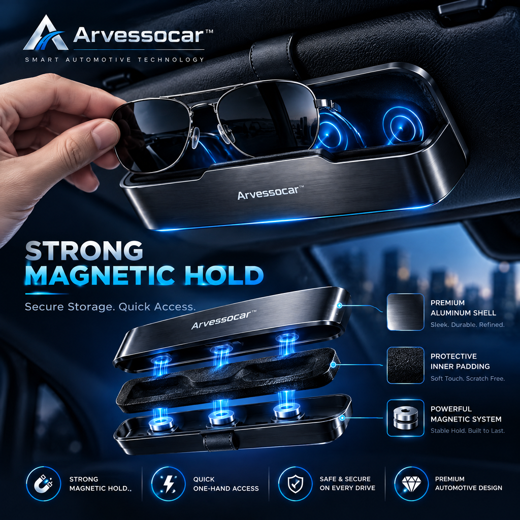 Arvessocar™ Magnetic Sunglasses Holder