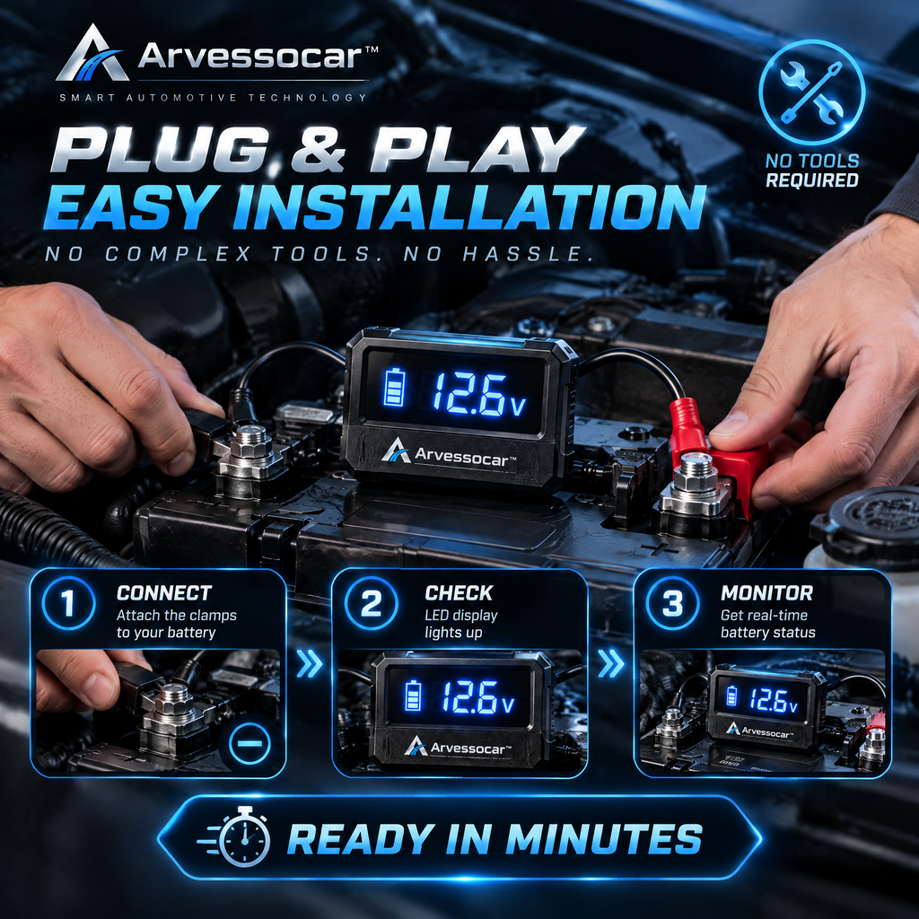 Arvessocar™ Digital Battery Health Monitor