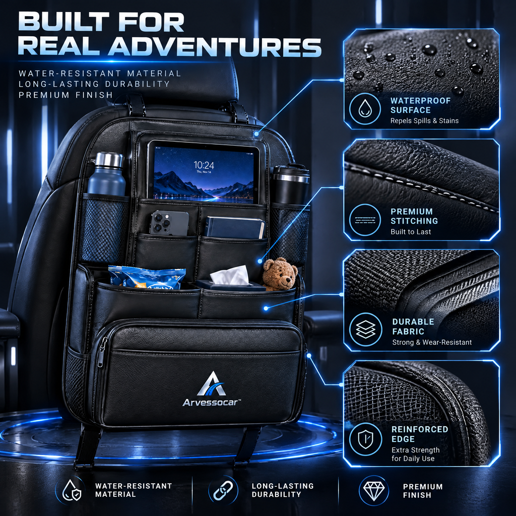 Arvessocar™ Car Seat Back Travel Organizer