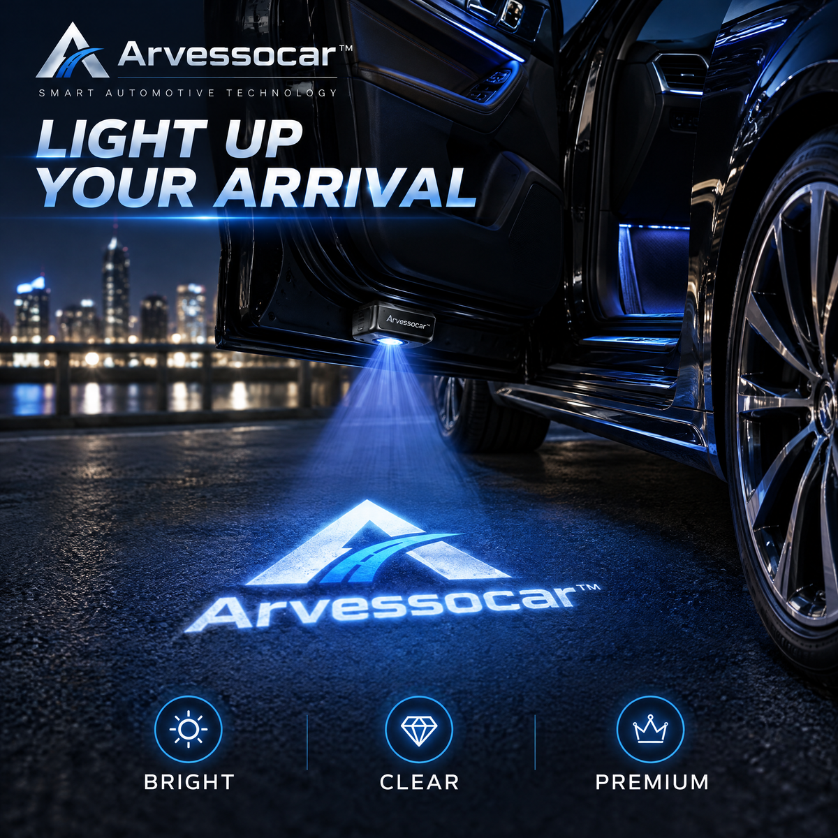 Arvessocar™ Wireless Car Door Projector Light