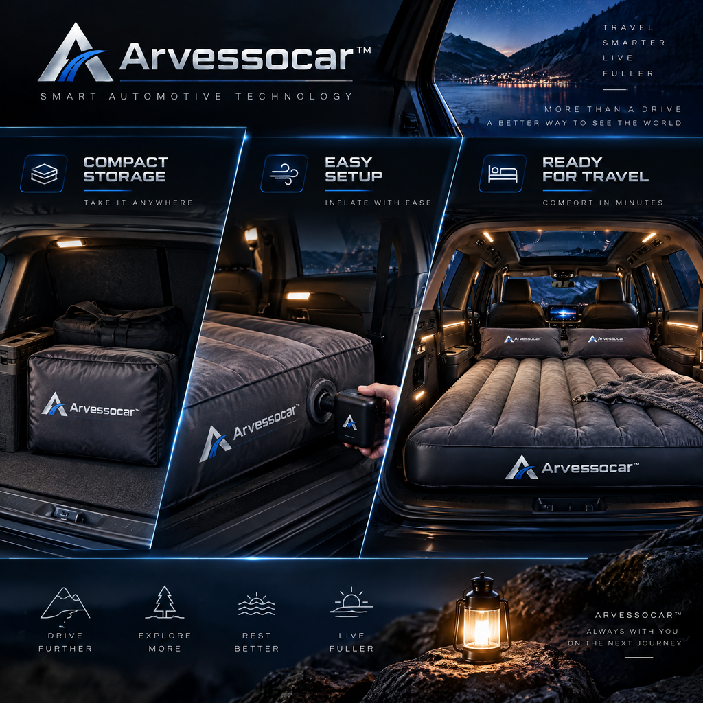 Arvessocar™ Inflatable Car Sleeping Mattress