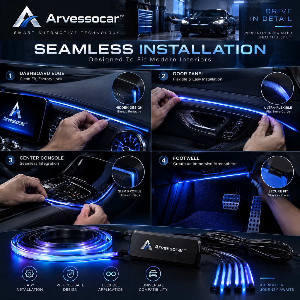 Arvessocar™ Smart Ambient LED Light Strip