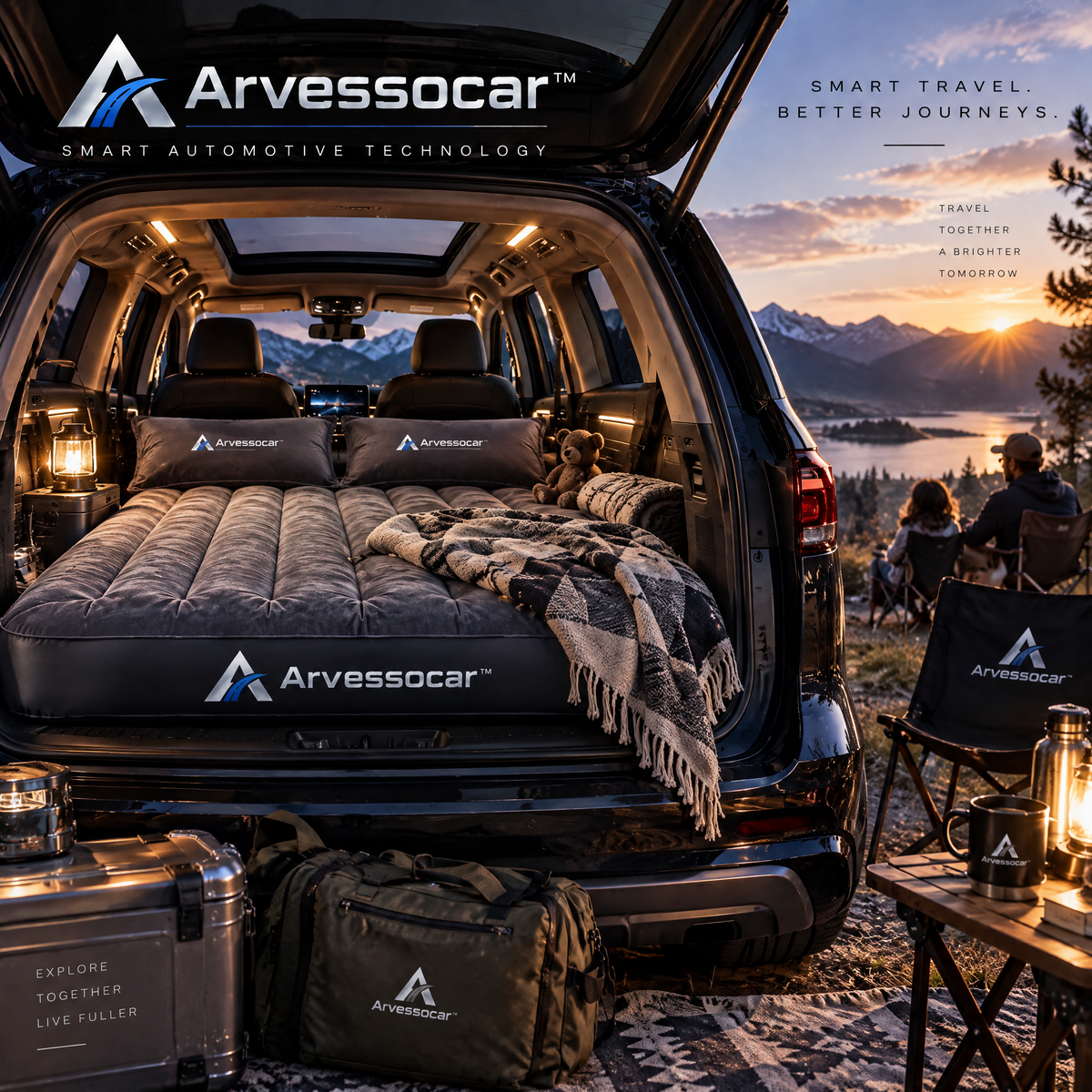 Arvessocar™ Inflatable Car Sleeping Mattress