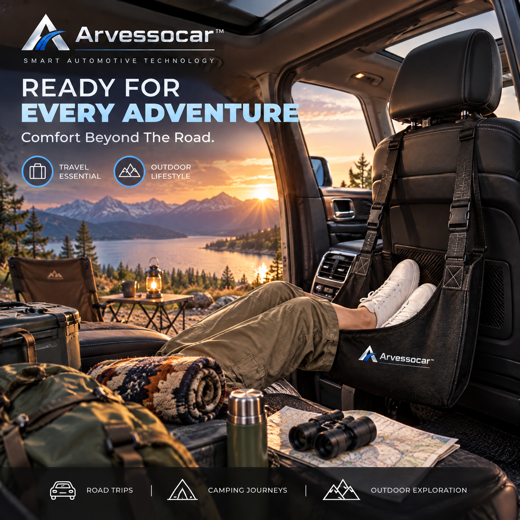 Arvessocar™ Portable Car Foot Rest Hammock