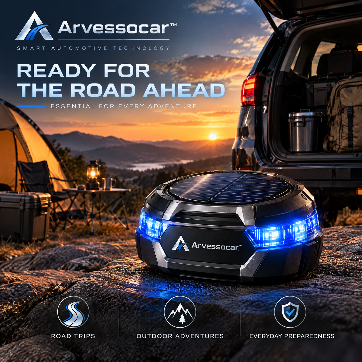 Arvessocar™ Solar Powered Emergency Beacon