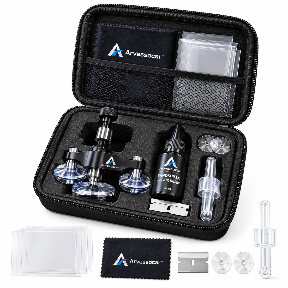 Arvessocar™ Portable Windshield Repair Kit